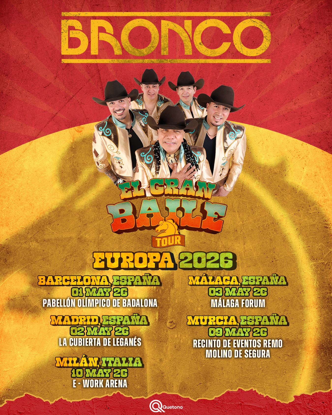 Bronco El Gran Baile Tour Poster 2026