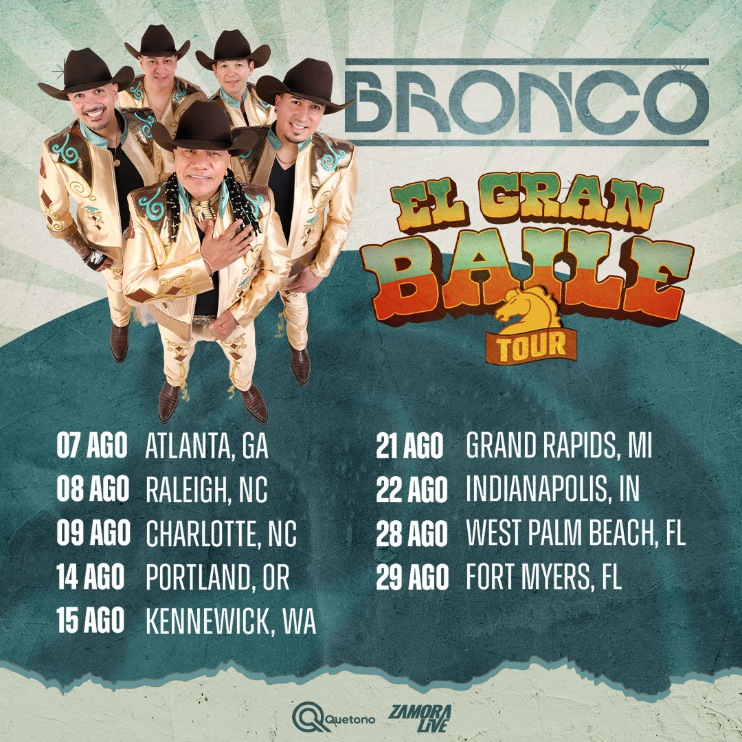 Bronco El Gran Baile Tour Poster 2026